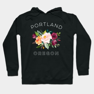 Portland Oregon Flowers for Women Who Love Rose Gardens Hoodie